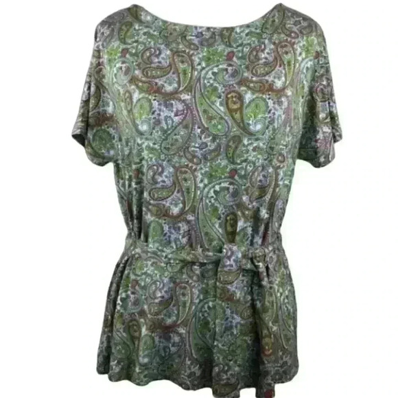 Talbots Petites Top Small Petite Paisley Dolman - Picture 1 of 9